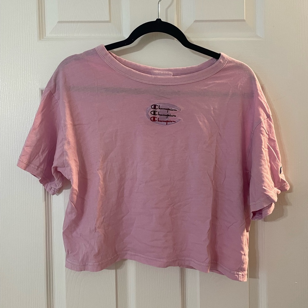 champion cropped tshirt